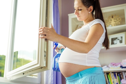 Drang om te poetsen voordat de baby er is? Nesteldrang!